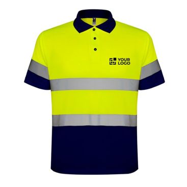 Polo laboral de alta visibilidad de poliéster 170 g/m2 Roly Polaris 