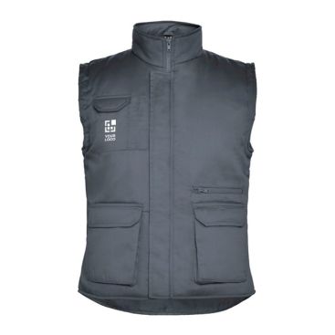Chaleco de trabajo de poliéster y algodón con cuello 200 g/m2 Roly Almanzor 