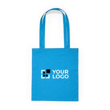 Bolsa de tejido algodón con asa larga en diversos colores