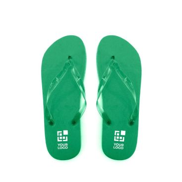 Chanclas con logo y suela EVA y cintas transparentes Chanclas con logo y suela EVA y cintas transparentes