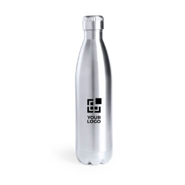 Botella térmica de acero inoxidable reciclado plateada brillante 850ml