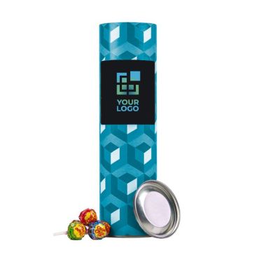 Tubo Chupa Chups personalizable con unas 60 unidades con mezcla sabores