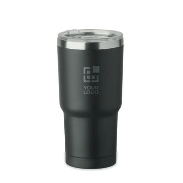 Vaso de acero inoxidable con tapa con orificio deslizante 500ml