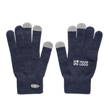 Guantes de invierno de RPET con 3 dedos de posible uso de pantallas