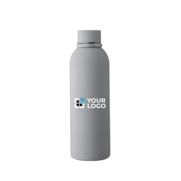 Botella de acero inoxidable reciclado con revestimiento de caucho 500ml