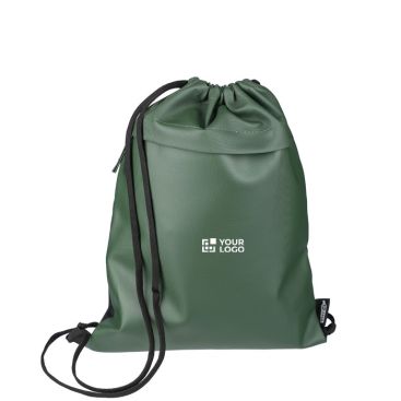 Mochila de cuerdas repelente al agua con bolsillo frontal