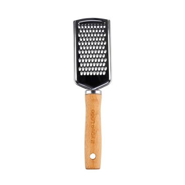 Rallador de acero inoxidable con mango de madera para personalizar