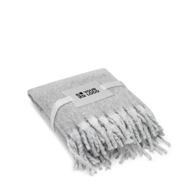 Manta en poliéster reciclado con tacto suave tipo mohair 300 g/m²