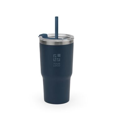 Vaso en acero reciclado con doble pared y acabado mate 600ml