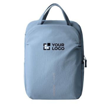 Mochila expansible en tejido reciclado con cremallera Duo-Zipper 16''
