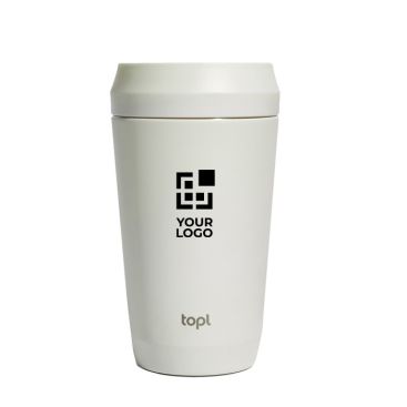 Taza térmica en acero reciclado con tapa 360° y 354 ml Topl To Go