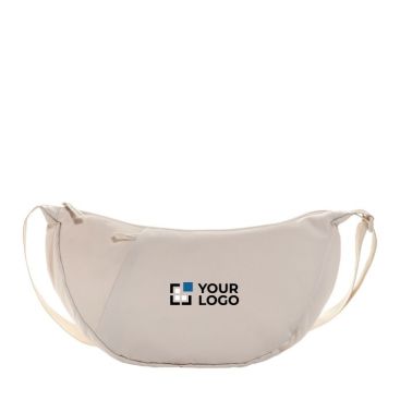 Bolsa bandolera XL en RPET con bolsillo exterior y correa ajustable