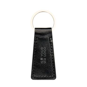 Llavero elegante de plástico reciclado para poner en llaves o bolso