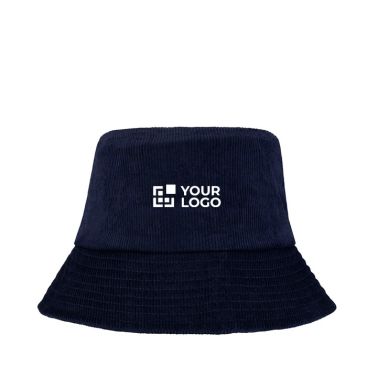 Sombrero para el sol de pana reciclada y algodón 280 g/m2