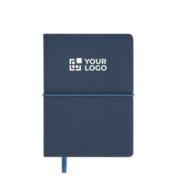Libreta de cuero sintético con bloc de notas interno hojas a rayas A6
