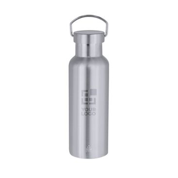 Botella térmica de acero inoxidable con asa de transporte 500ml