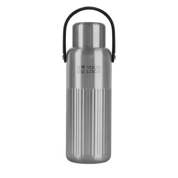 Termo de acero inoxidable reciclado con tapón que sirve de taza 1L