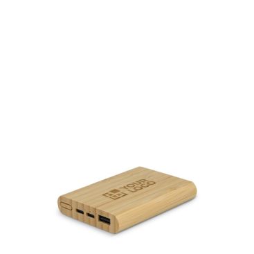 Powerbank de bambú sostenible con certificación FSC 5.000 mAh