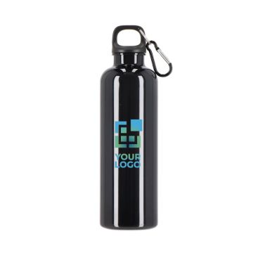 Botella de plástico en vivos colores con tapón a juego 750ml