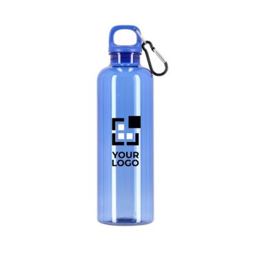 Botella de plástico en vivos colores transparentes 750ml