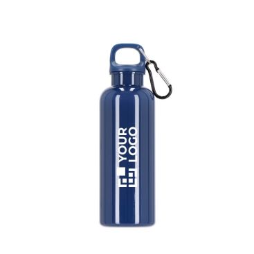 Botella de plástico en vivos colores con tapón a juego 500ml