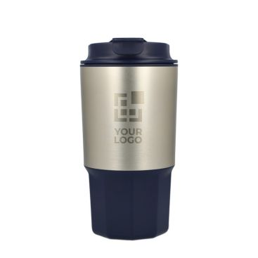 Vaso para llevar de acero inoxidable con tapa antiderrame 450ml