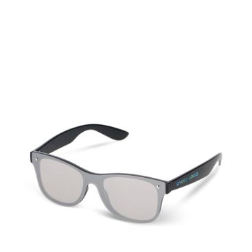 Gafas de sol con lentes espejados con UV400 con patillas de color