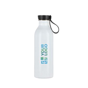 Botella de acero inoxidable con asa de silicona en la tapa 500ml