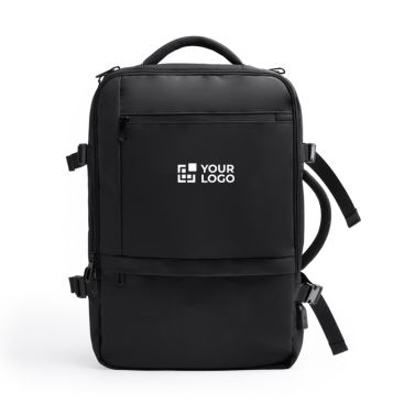 Mochila de viaje piel PU extensible con bolsillo para portátil 17” vista principal