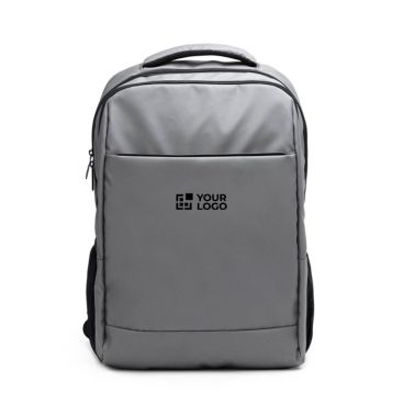 Mochila de piel PU con asas y hombro acolchadas para portátil 15''