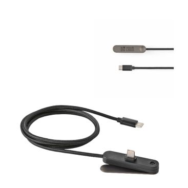 Cable de carga rápida USB-C con soporte para móvil integrado 60W
