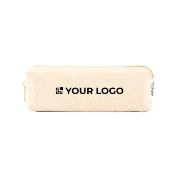 Estuche multiusos de lona reciclada con cremallera 270 g/m2