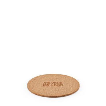 Posavasos de corcho natural redondo hecho en UE para tazas y vasos