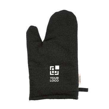 Guante de cocina con pulgar separado en algodón reciclado 220g /m2