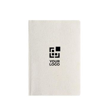 Libreta con cubierta de cáñamo y tapa flexible A5 hojas a puntos