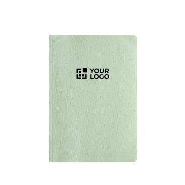 Cuaderno con tapa flexible de limoncillo hojas a puntos