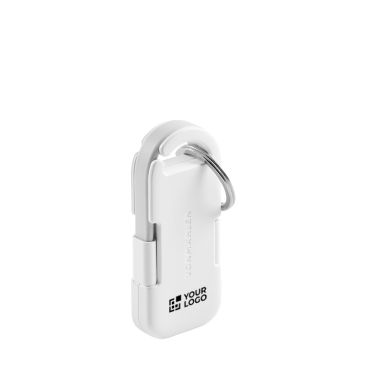 Cargador portátil llavero de plástico reciclado ultracompacto 1.000mAh