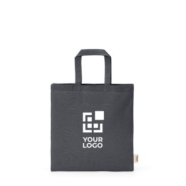 Bolsa de algodón reciclado natural con asas de 30cm y 140 g/m2