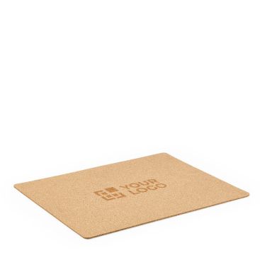 Mantel individual de corcho rectangular fabricado en Europa