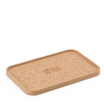 Bandeja de corcho natural con base estable fabricada en Europa