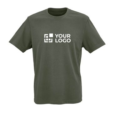 Camiseta unisex de algodón orgánico con cuello de canalé 140 g/m2