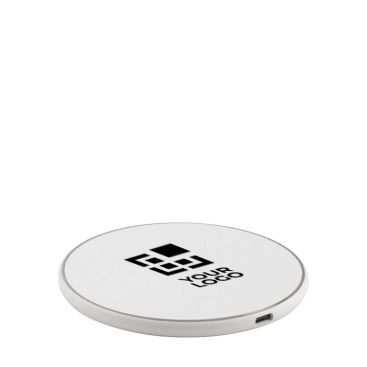 Cargador inalámbrico magnético de plástico reciclado con USB-C y 15W