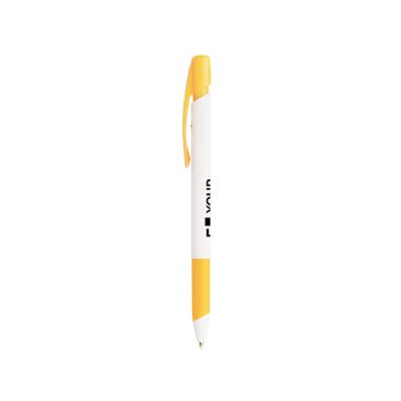 Bolígrafo de plástico con pulsador retráctil y tinta negra BIC®