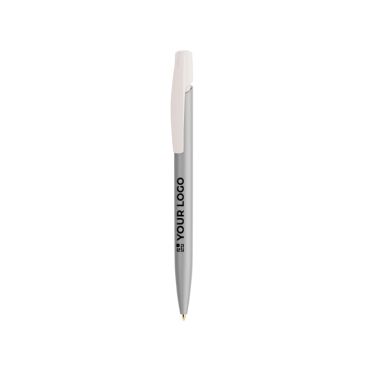 Bolígrafo de plástico con clip robusto y tinta negra Media Clic Glacé BIC®