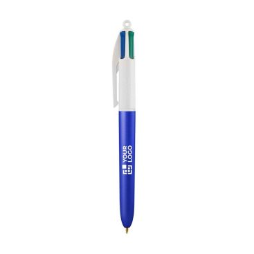 Bolígrafo de plástico estilo glaseado con tinta en 4 colores BIC®