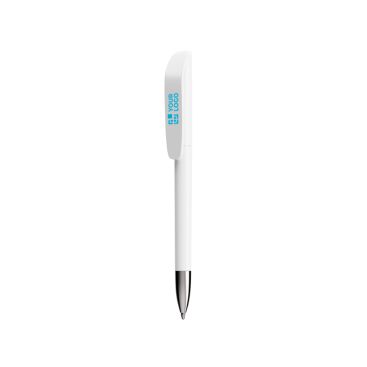 Bolígrafo de plástico con sección metálica cromada y tinta azul BIC® Bolígrafo de plástico con sección metálica cromada y tinta azul BIC®