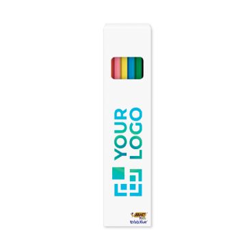 Set de colorear reciclado con certificación FSC® y 6 lápices BIC®