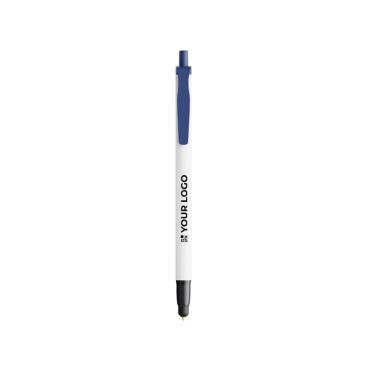 Bolígrafo de plástico reciclado con puntero táctil y tinta negra BIC®
