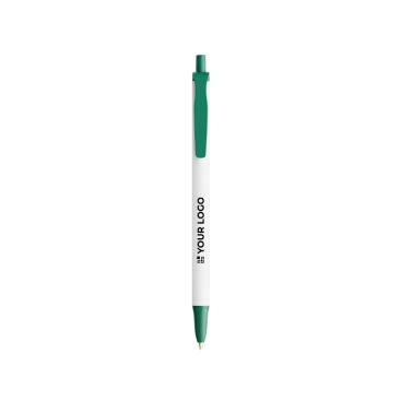 Bolígrafo de plástico reciclado con amplia impresión y tinta negra BIC®