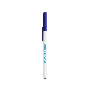Bolígrafo de plástico clásico con tapón y tinta negra Round Stic BIC®